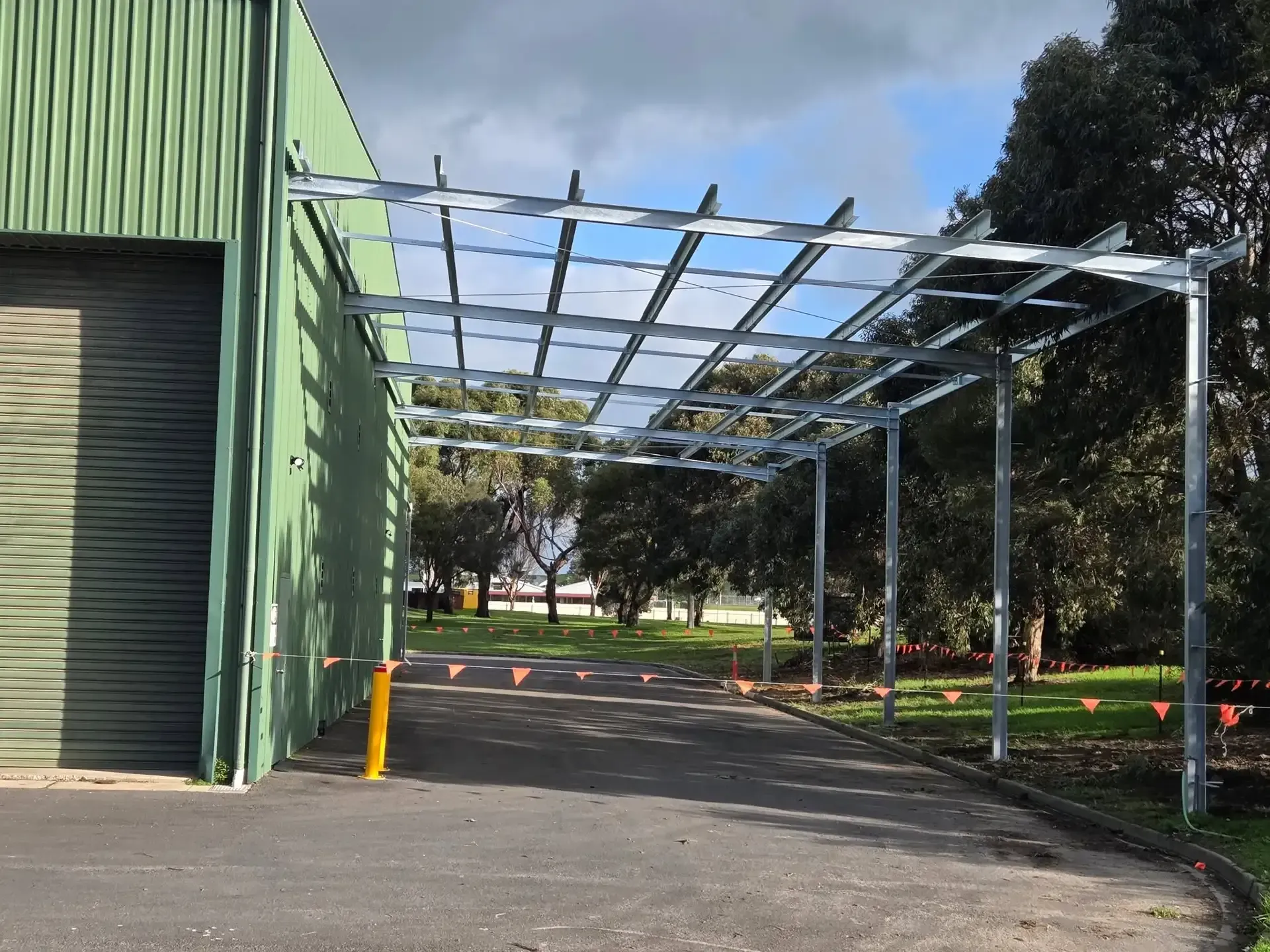 UB hot dipped galvanised awning