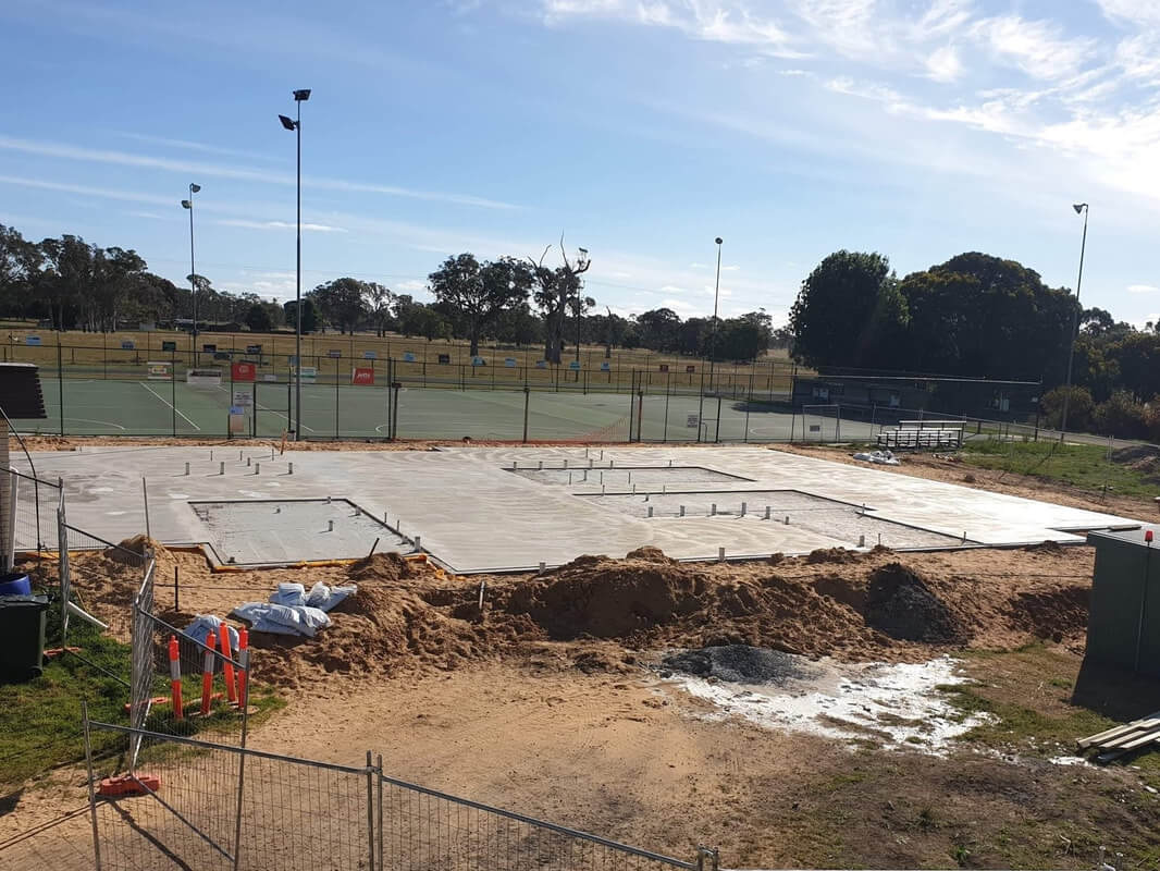 Parham Sheds - Approximately 550m2 concrete slab for the new Magpies Clubrooms