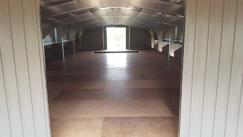 Shed Addition - Supplied and installed structa floor to mezzanine