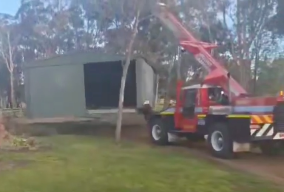  Shed relocation by Parham Construction in Mount Gambie