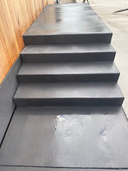 Concrete Steps Leading Up, Freshly Poured, Outdoors — Wal's Concreting Service Pty Ltd in North Casino, NSW