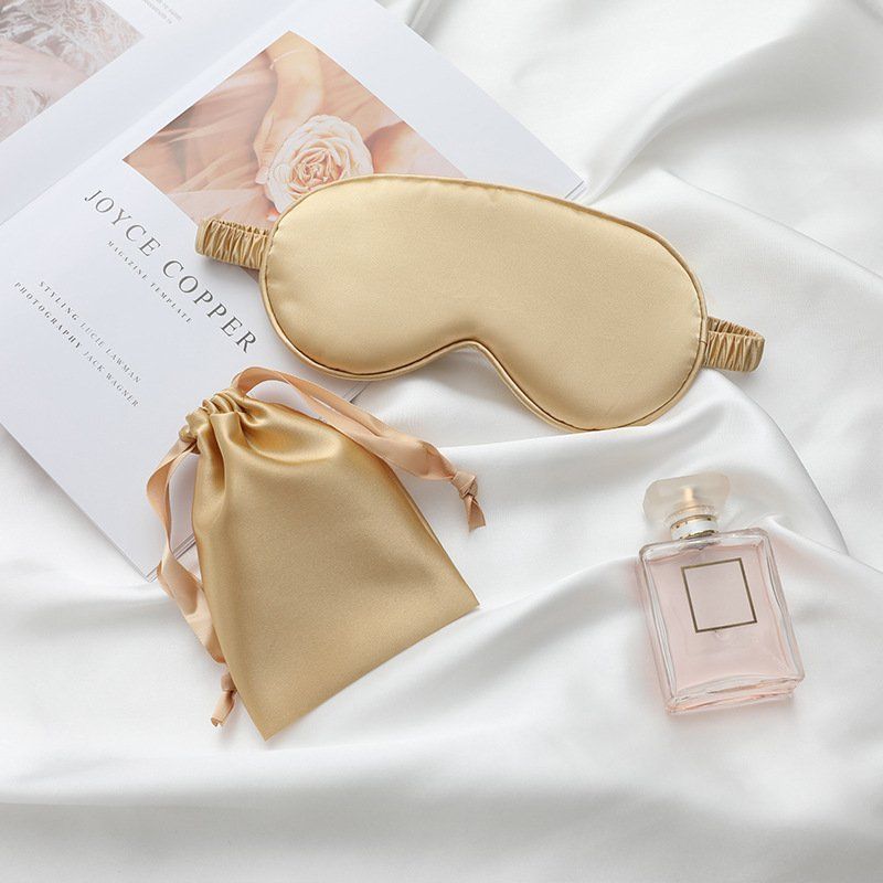 Fathers Day Gift Set For Men Gold Satin Sleep Mask Set