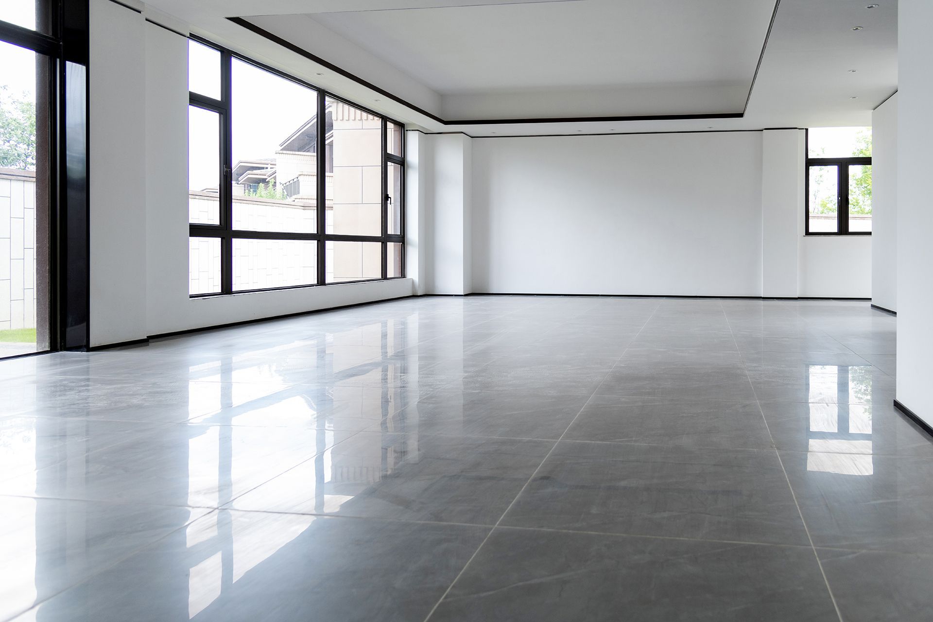 Cleang Empty Living Room