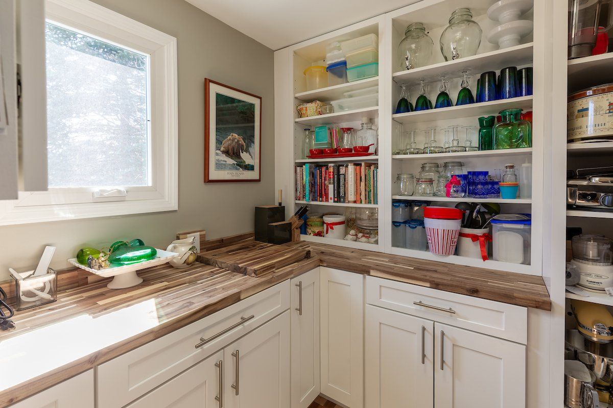 Waypoint Painted Linen Cabinets