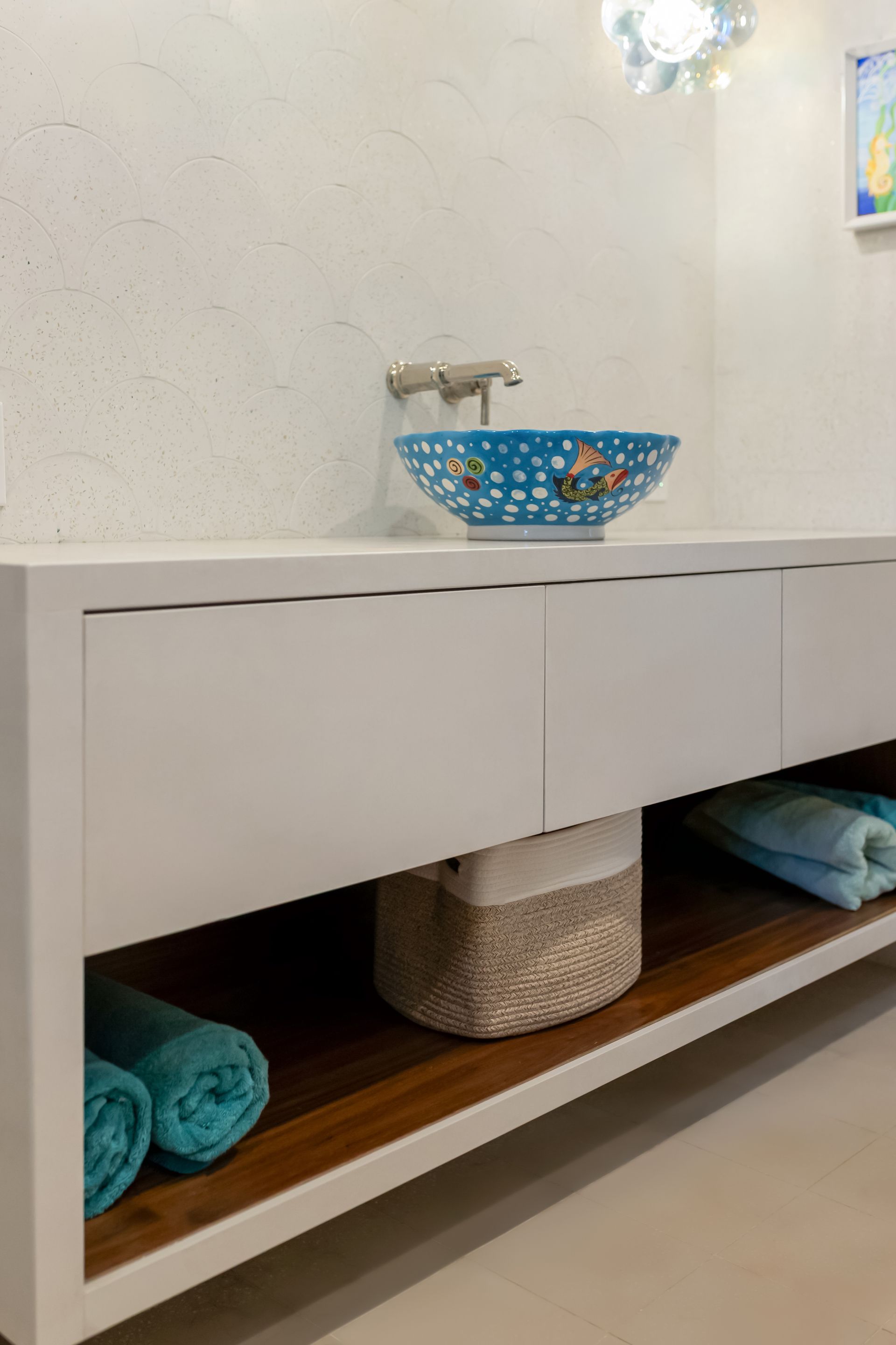 NeoLith Iron Frost Satin Vanity Top and Drawer Fronts