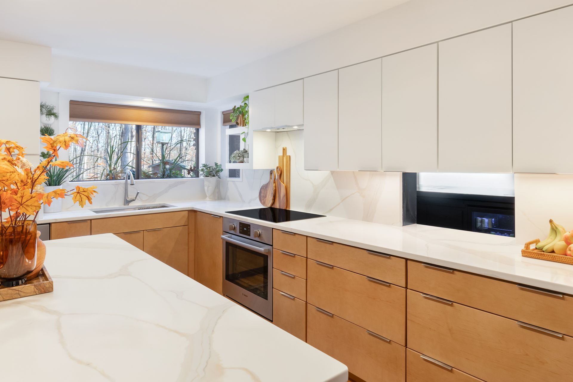 Vision Calacatta Gala Quartz Island, Countertops, and Backsplash