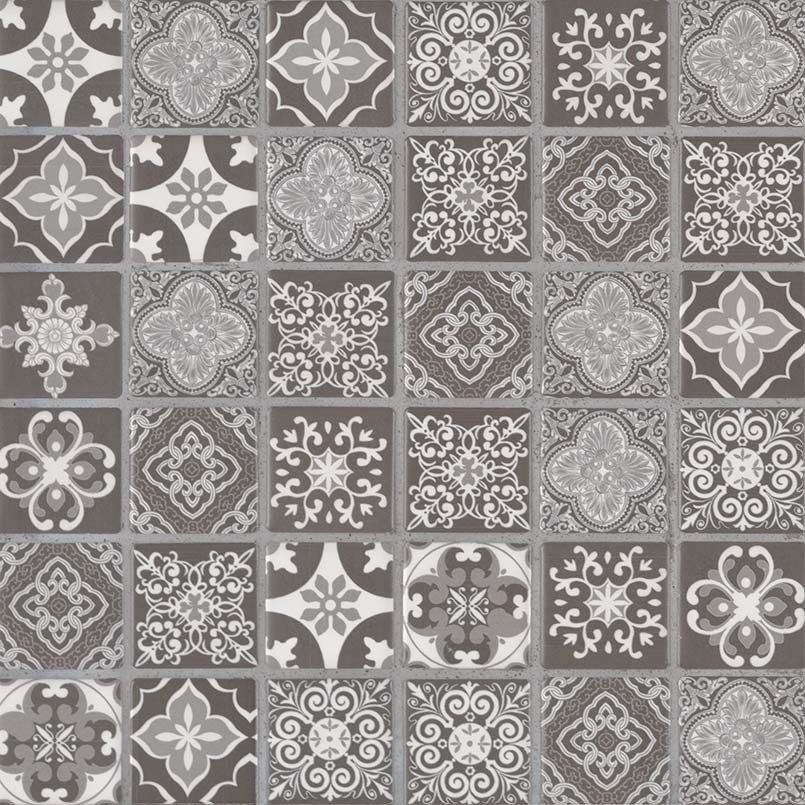 Anya Charcoal 2x2x6mm Tile