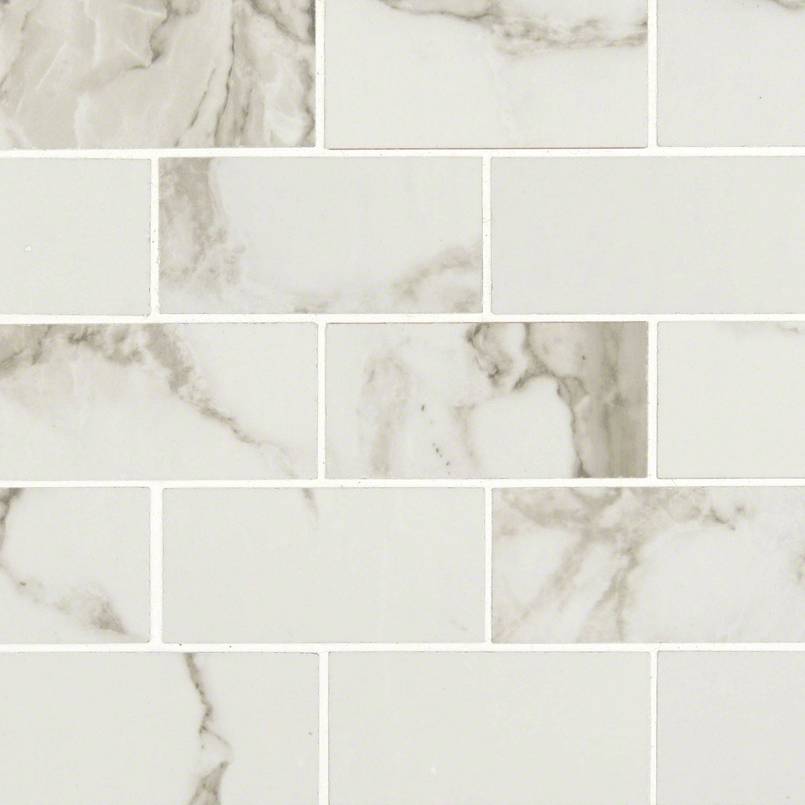 Pietra Statuario Subway 2x4 Tile