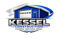 Kessel Construction logo with blue-and-white building graphic and Chinook, Montana text