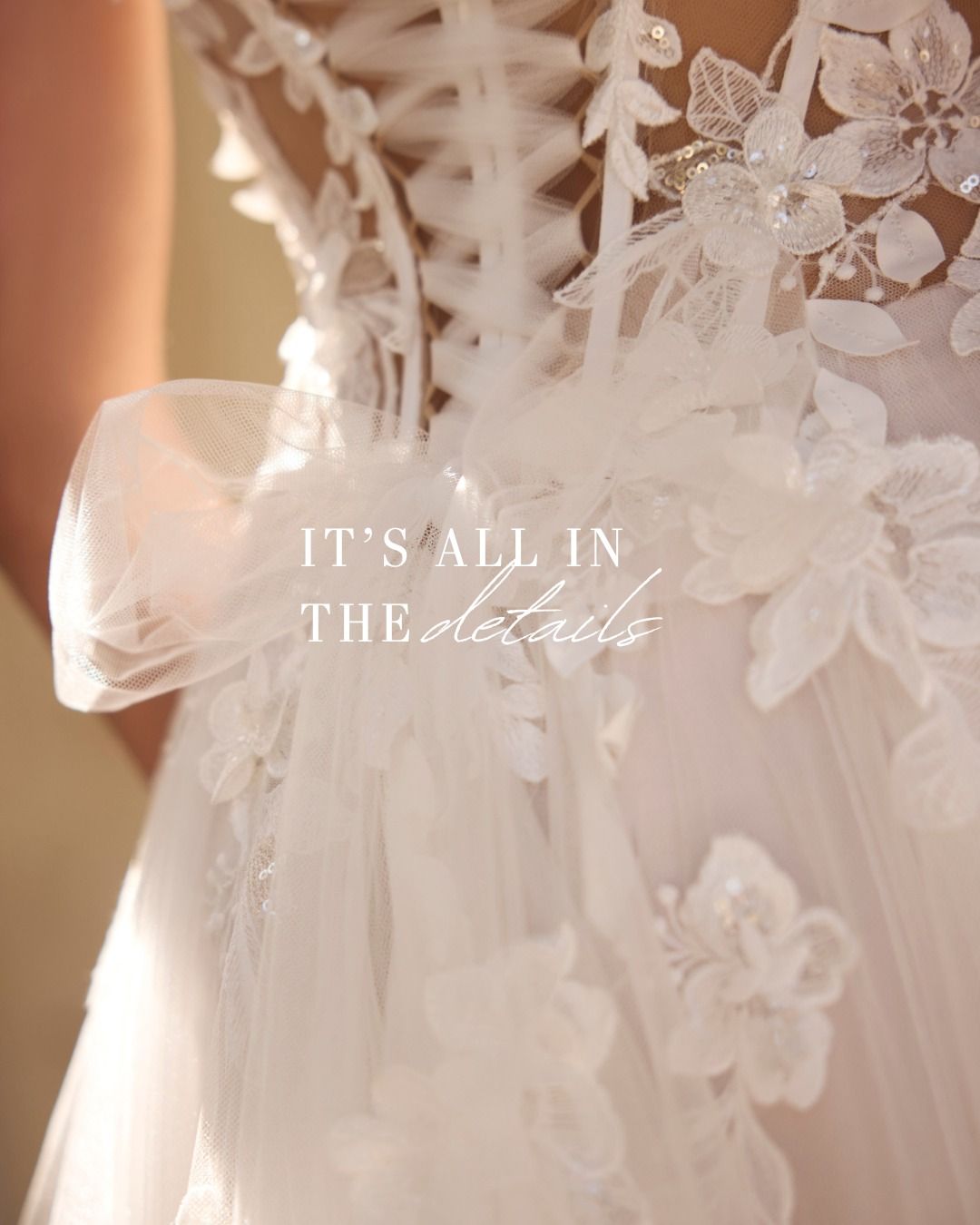 La Sposa di Eugenia Atelier Sposo e Sposa, dettagli di stile sposa