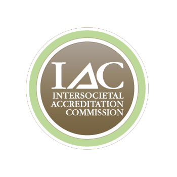 A logo for the intersocietal accreditation commission