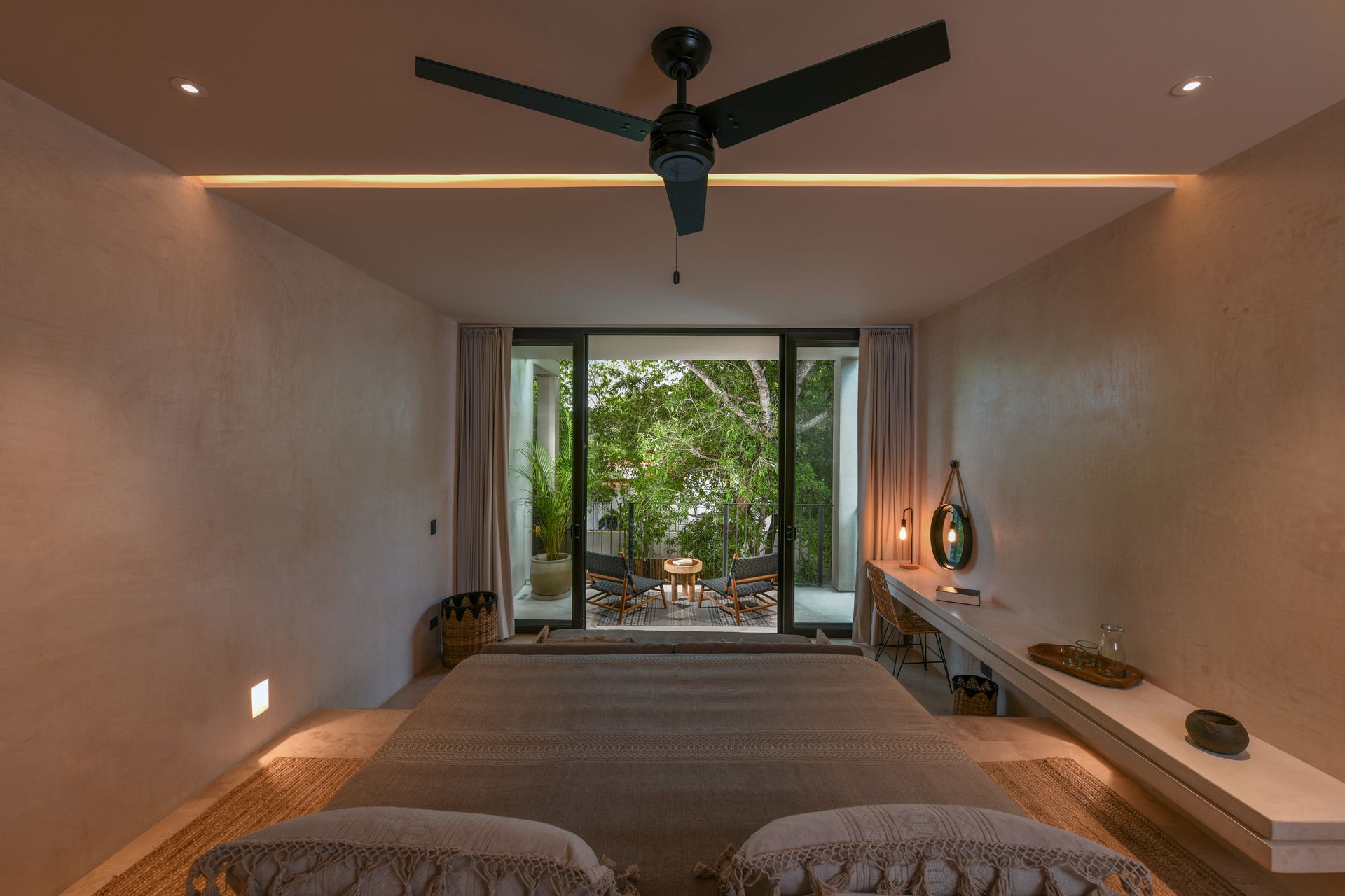 Habitaciones y Suites | Casa Ágape Hotel Boutique Tulum | Jardín y Balcón