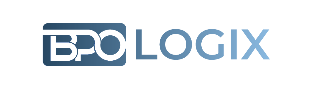 A logo for bpologix is shown on a white background