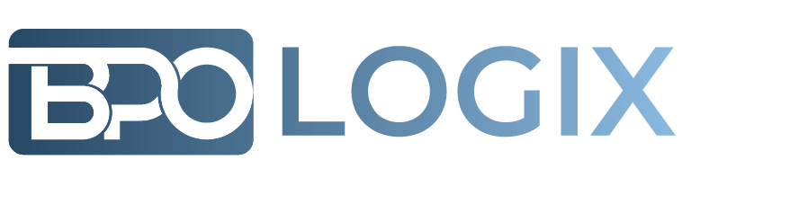 A logo for bpologix is shown on a white background