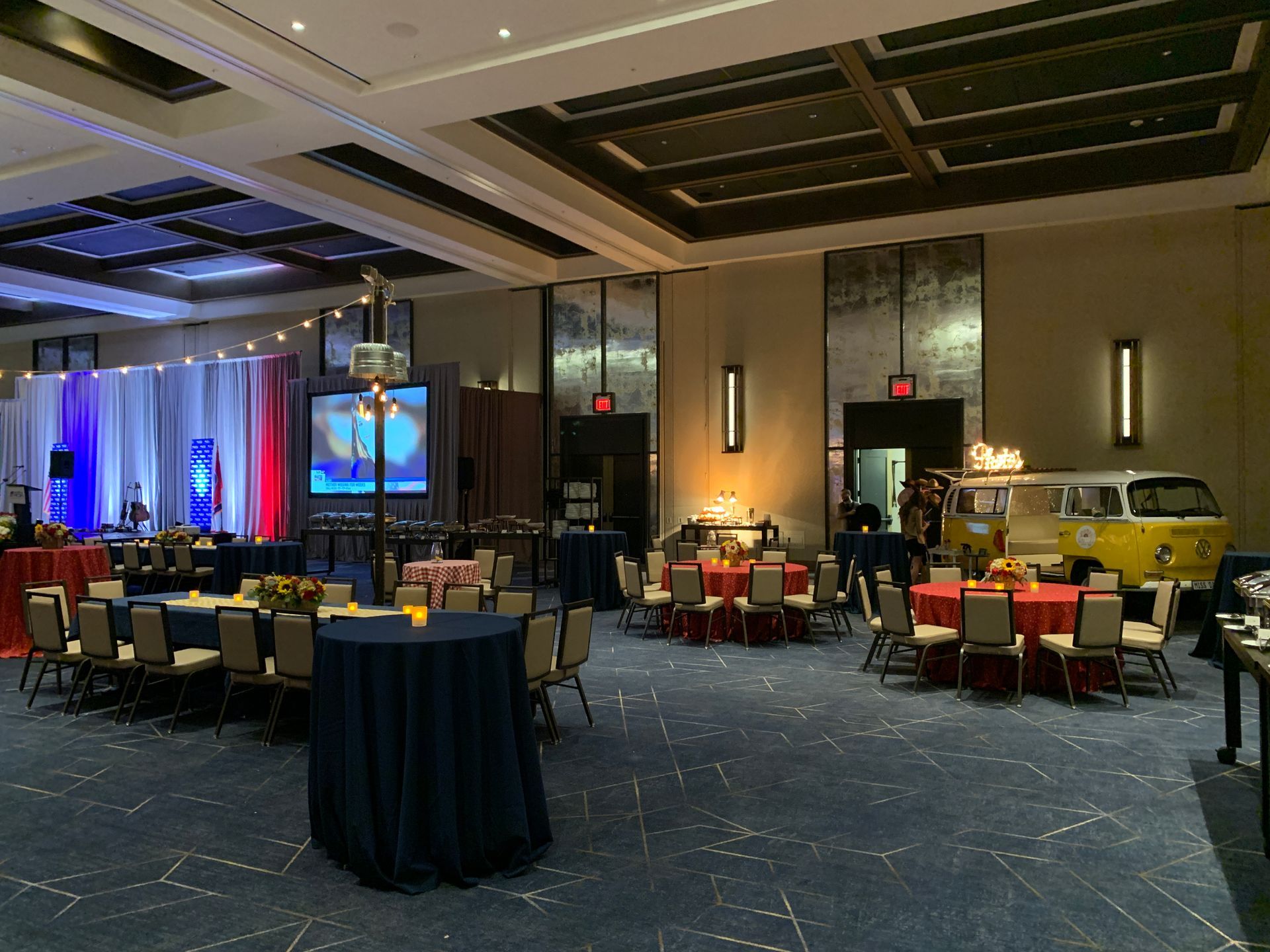 Miss Daisy is set up and ready to party inside the ballroom at the JW Marriott in Nashville, TN