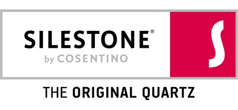 The logo for silestone by cosentino is the original quartz.