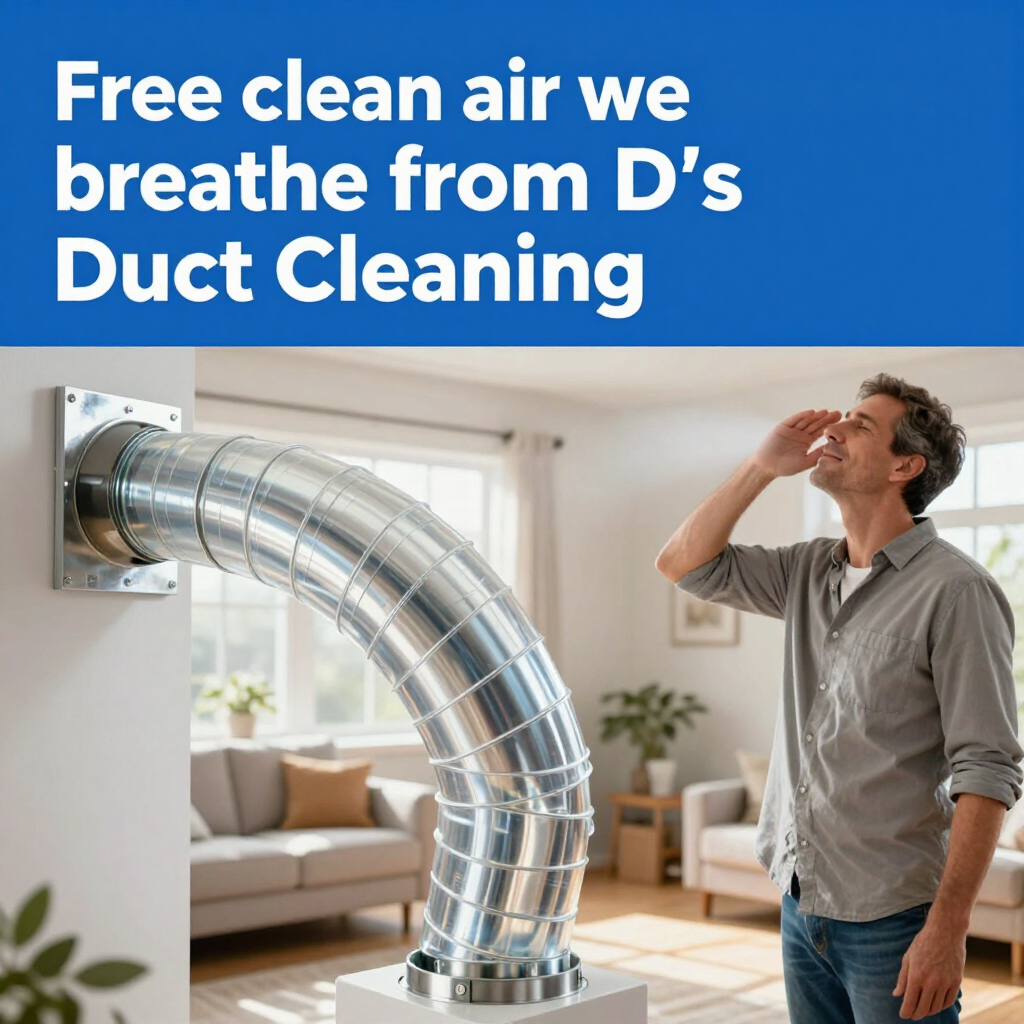 Clean air we breathe with D’s Air & Heating duct cleaning service.