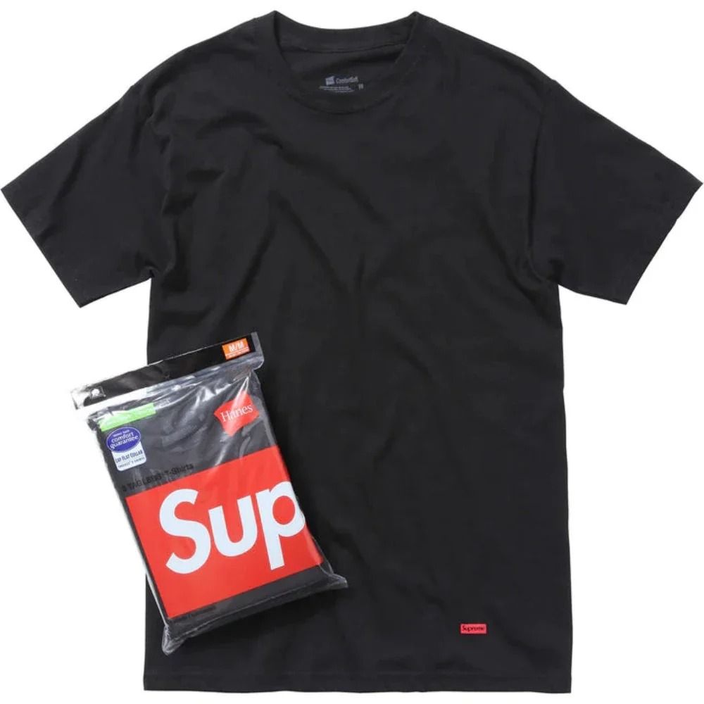 Supreme pack 3 t shirts x Hanes talla S