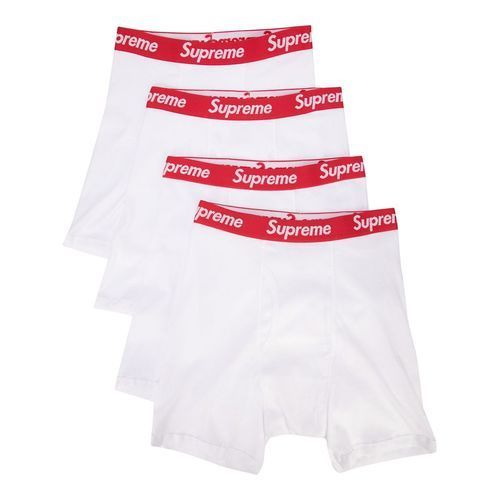 Supreme pack 4 bóxeres tagless x Hanes talla s