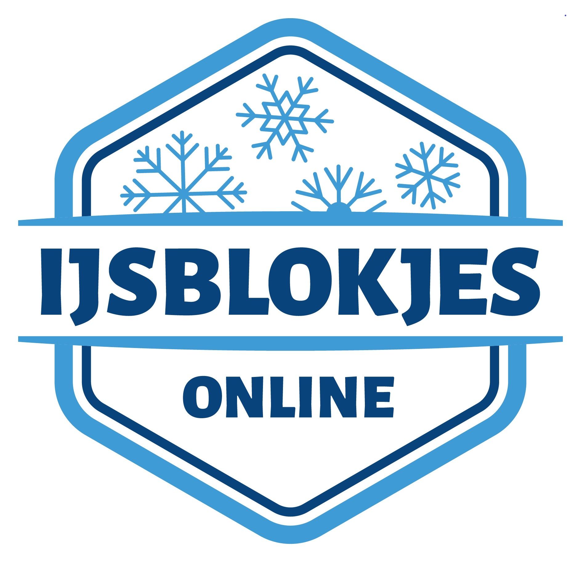 Logo met sneeuwvlokken, tekst 