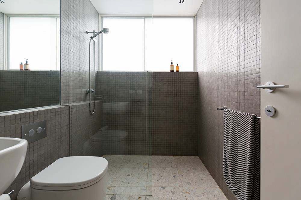 Modern Bathroom With a Toilet, Sink — Firm Built Bathrooms in Illawarra, NSW