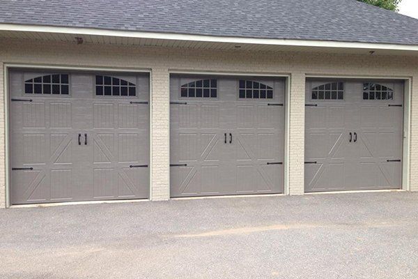 Three Grey Garage Doors - Gastonia, NC - Gastonia Garage Door Division of Digitrol Inc.