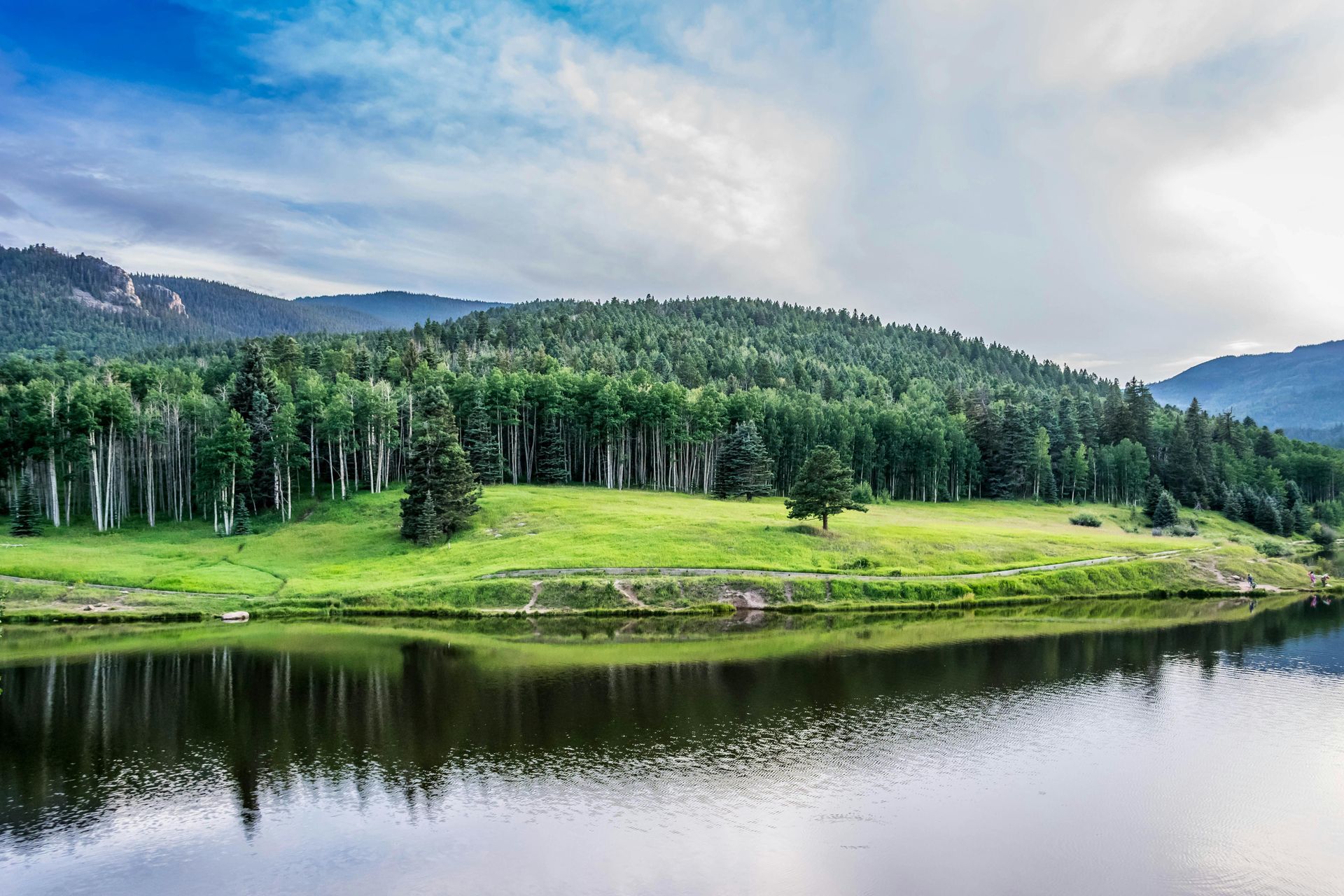 Mountain landscape near Bayfield Colorado close to Gem Village Storage facility