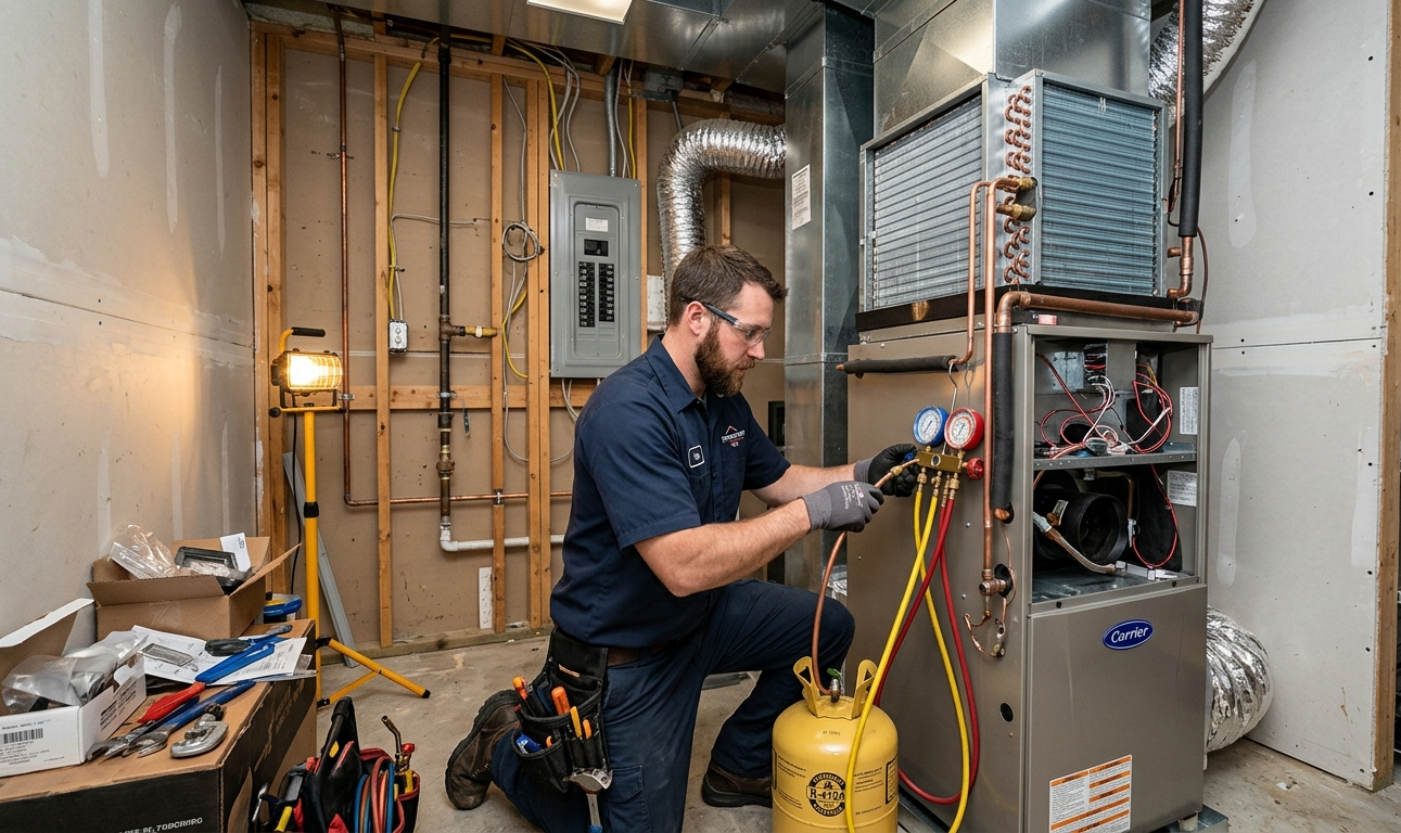 HVAC replacement company 
