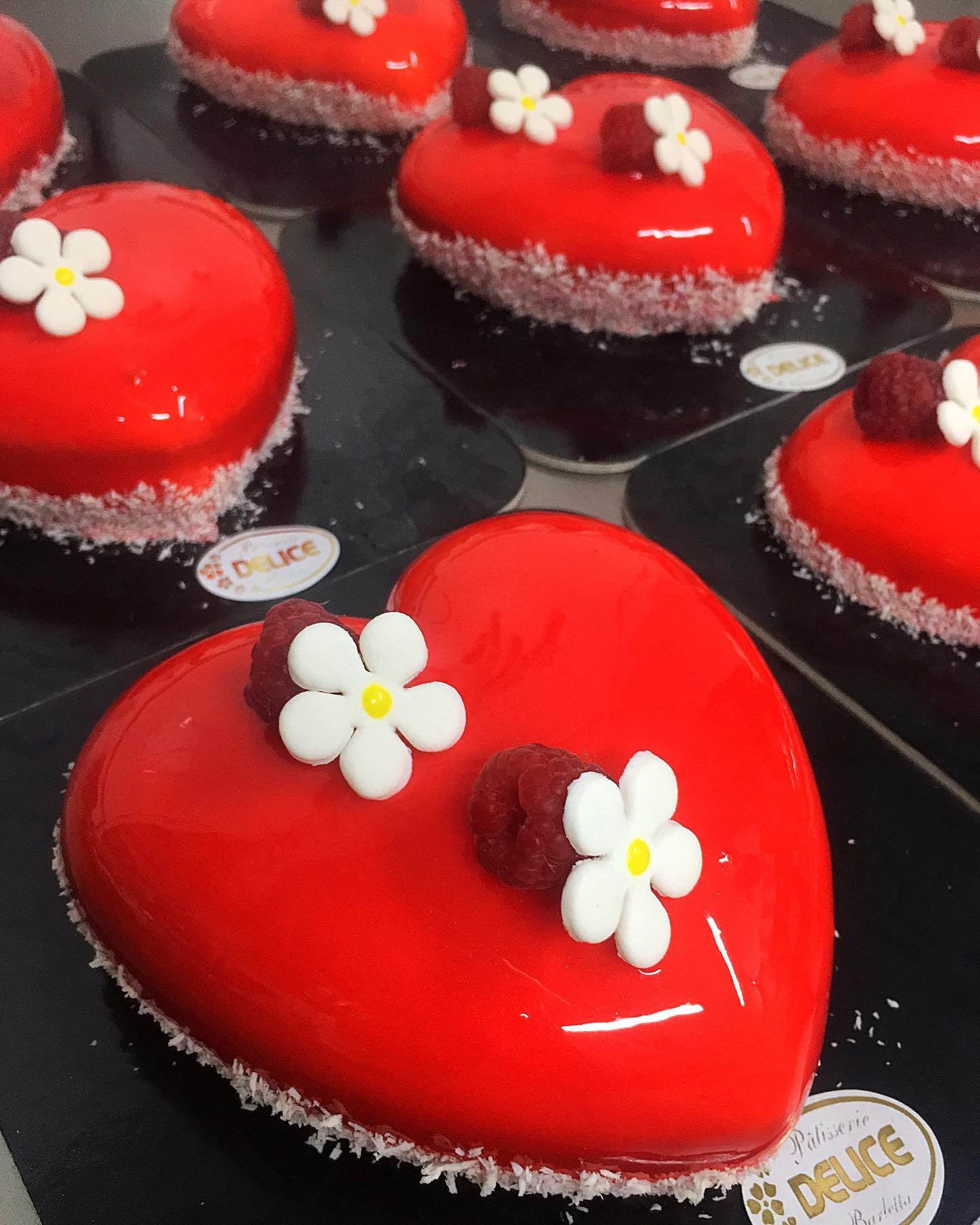 Torte a cuore rosse
