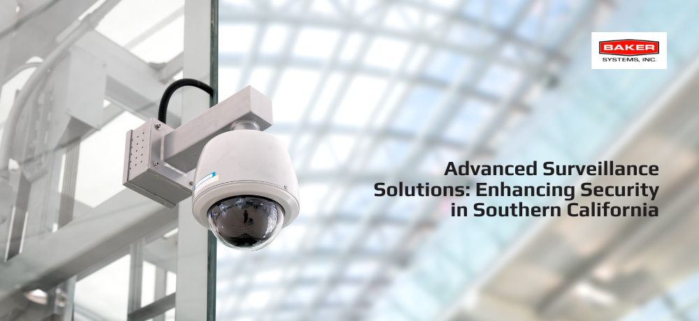 A security camera is hanging from the ceiling of a building.