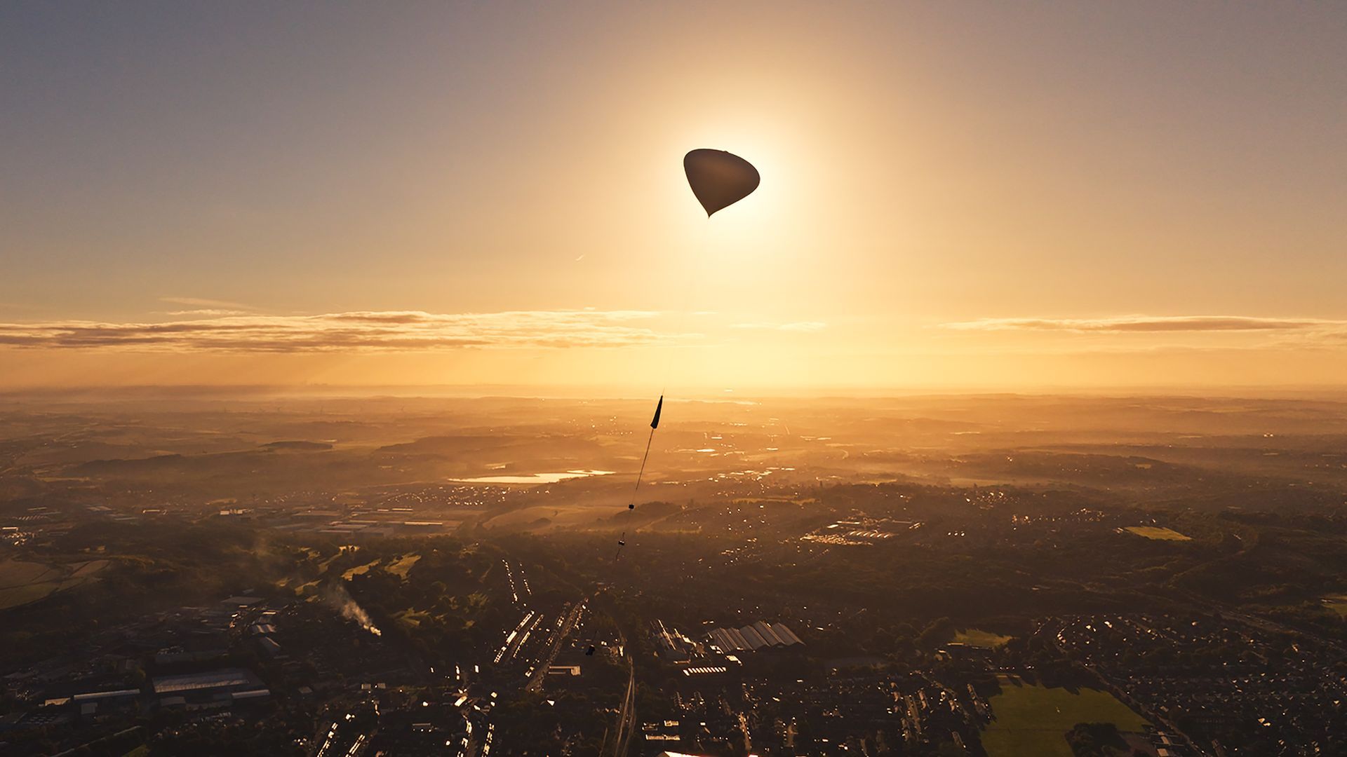 Aura Flights carry passenger's ashes above the Earth to release in a gentle cascade.