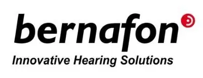 Bernafon logo with the tagline “Innovative Hearing Solutions” in black and red