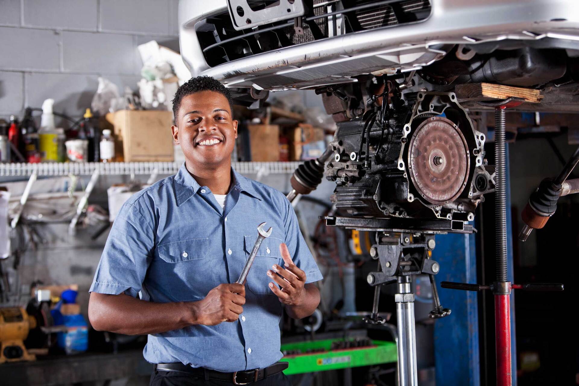 Auto mechanic fixing car transmission — Farmington Hills, MI — Cuddy Brothers Transmissions