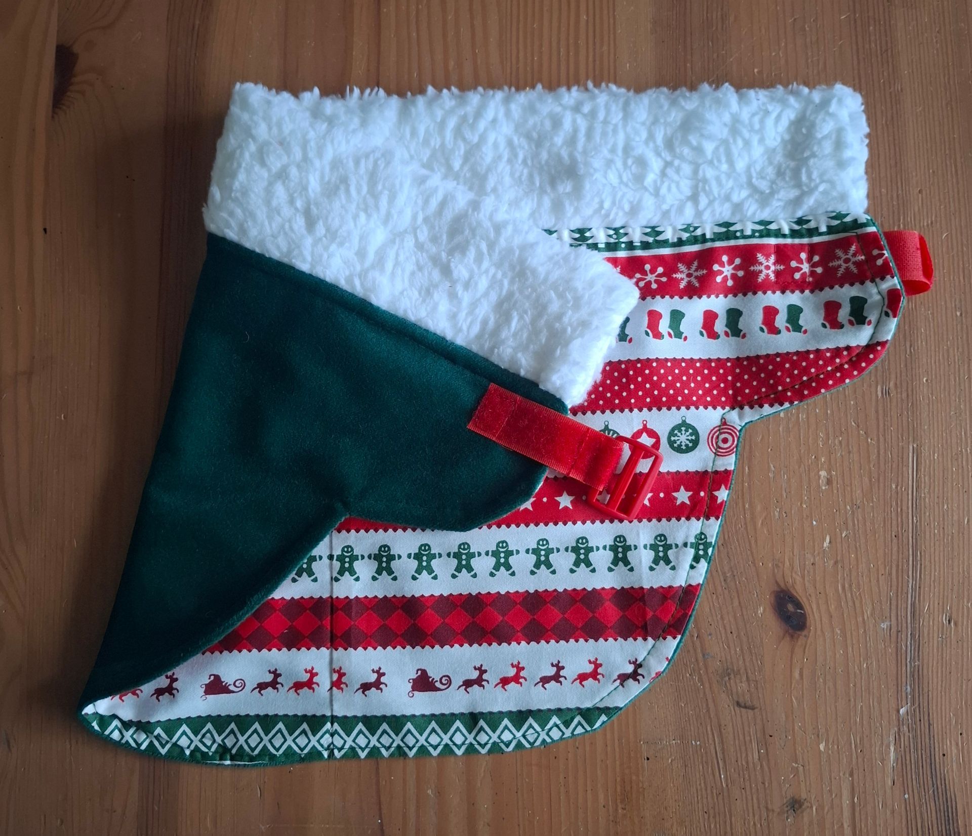 Groen kerst setje voor je hobbyhorse / stokpaard