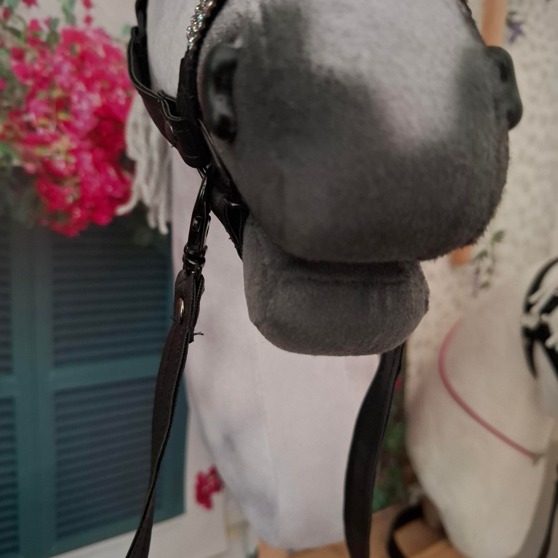 Prachtige Schimmel Hobbyhorse / Stokpaard