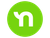 White lowercase “n” logo on a bright green circle.