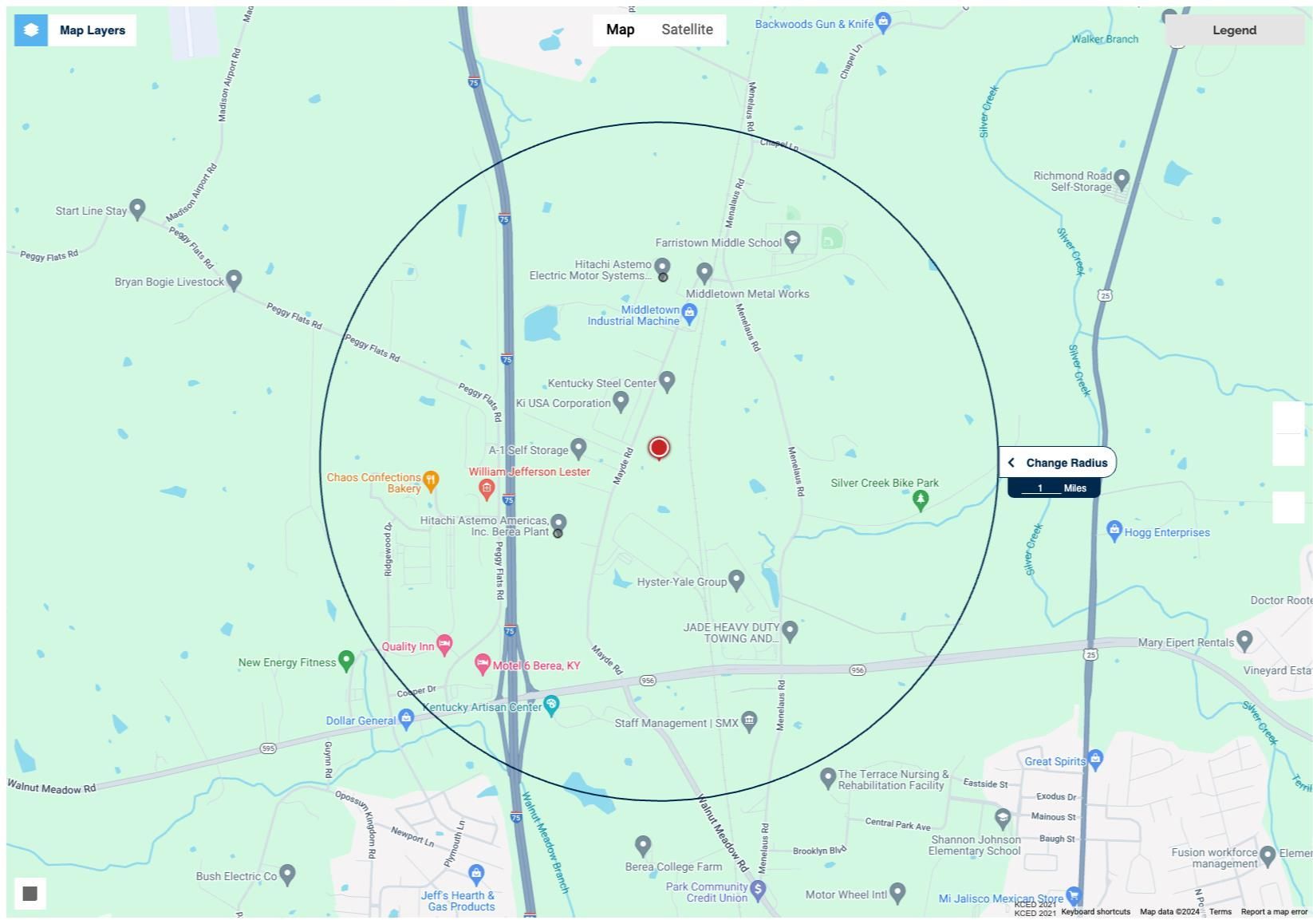 Radius Map