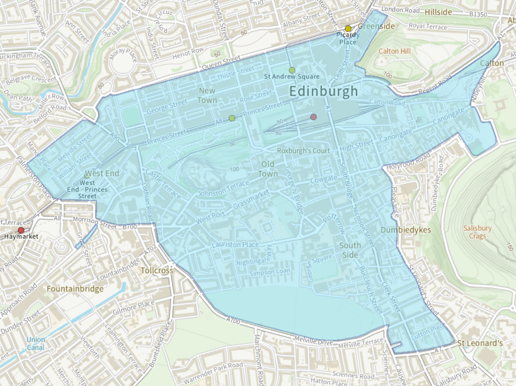 Image of Edinburgh LEZ Zone