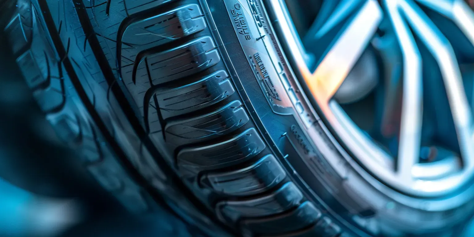 Image of an properly inflated car tyre