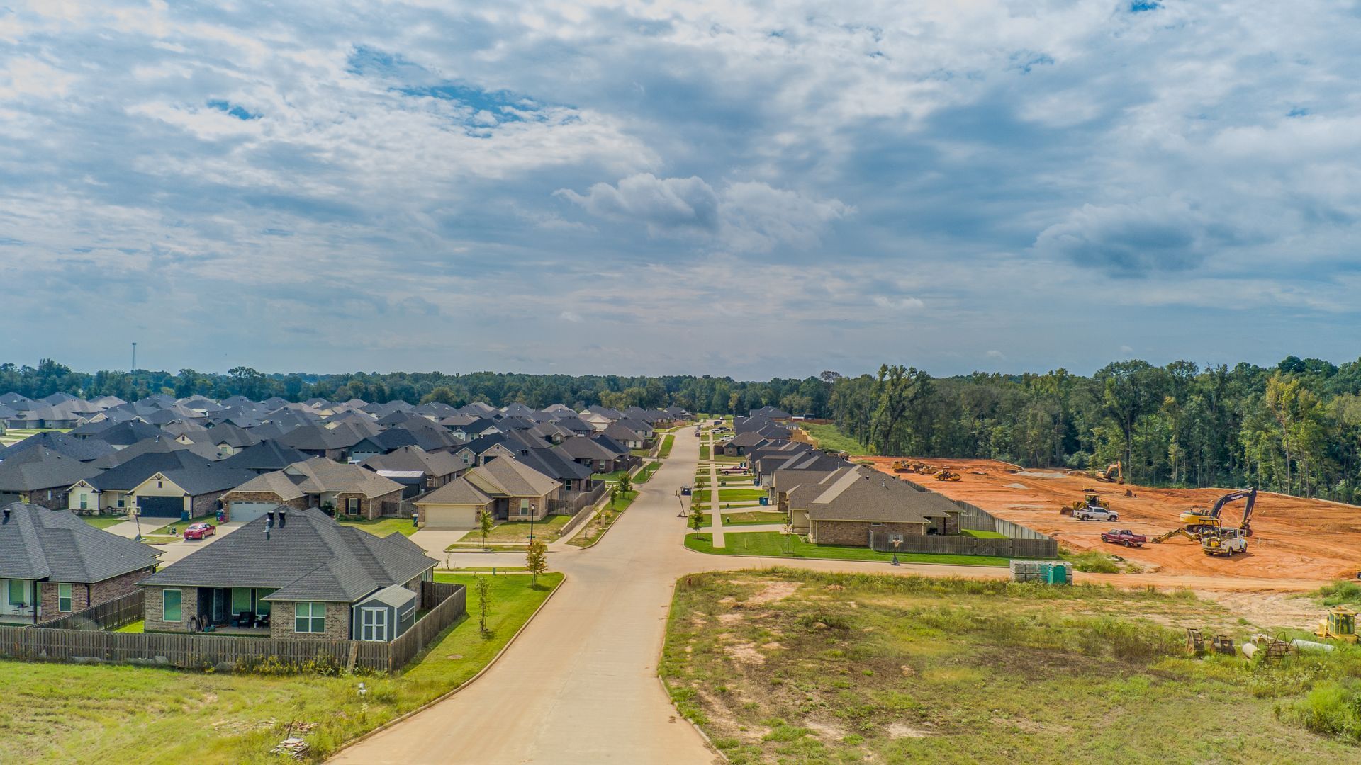 Subdivision under construction