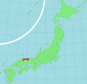 Map of Tottori, Japan