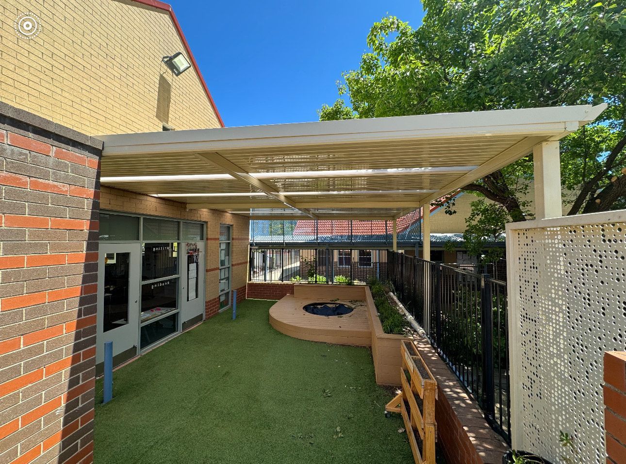 A White Pergola At A School — CBR Maintenance In Queanbeyan, NSW