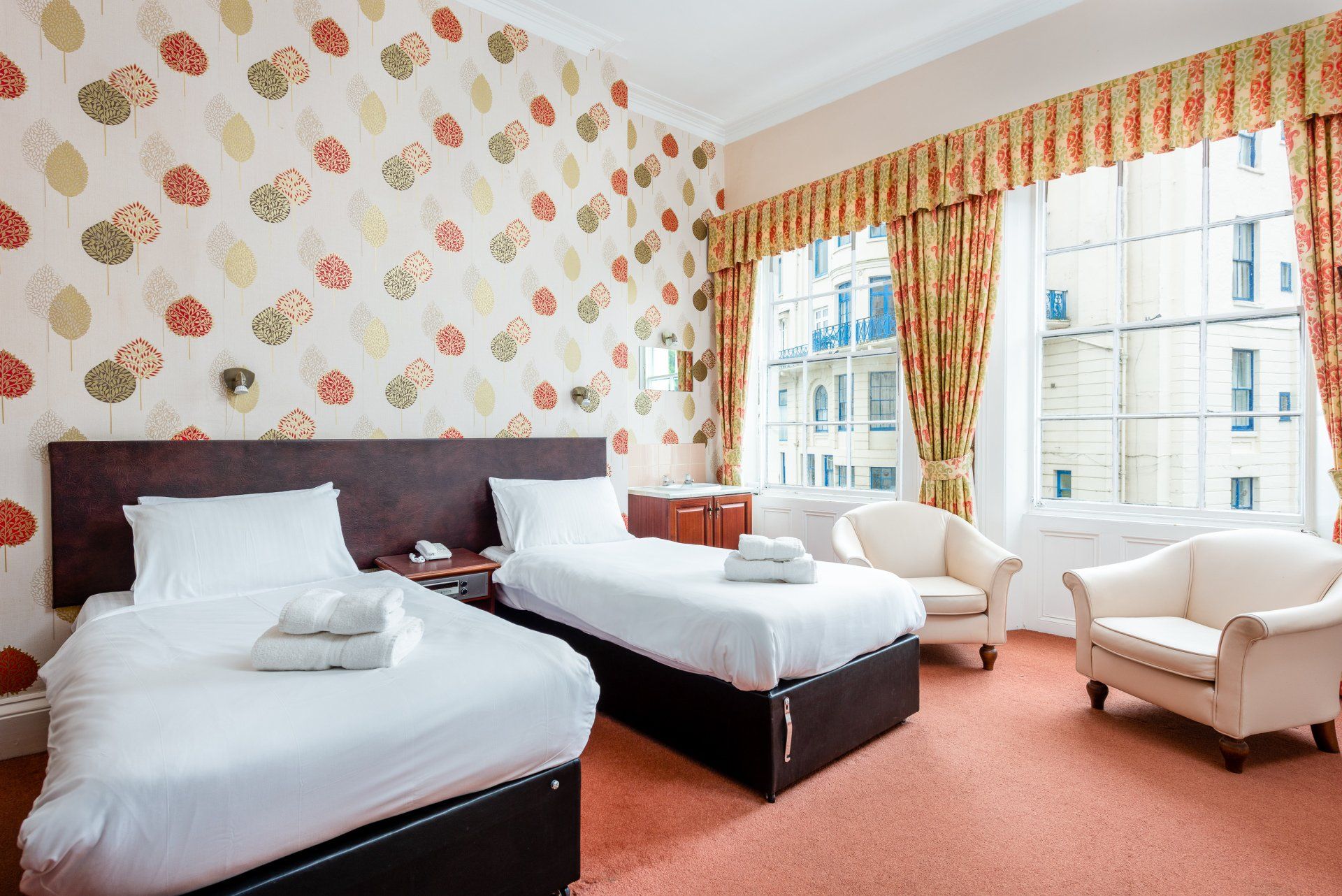 Twin Room at the Esplanade Hotel, Scarborough