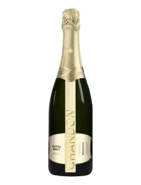 Botella de champán con detalles dorados y la etiqueta “Grandon” sobre fondo blanco.
