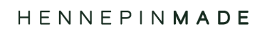 A logo for hennepinmade is shown on a white background