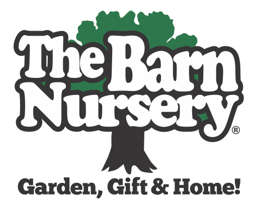 The Barn Nursery logo with green tree, black-and-white text, and tagline “Garden, Gift & Home!”