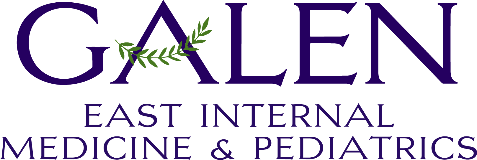 GALEN East Internal Medicine & Pediatrics logo in purple and green