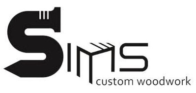 Simis custom woodwork logo in black and gray text on a white background