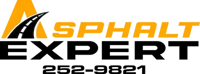 Logo for Asphalt Expert, with an orange