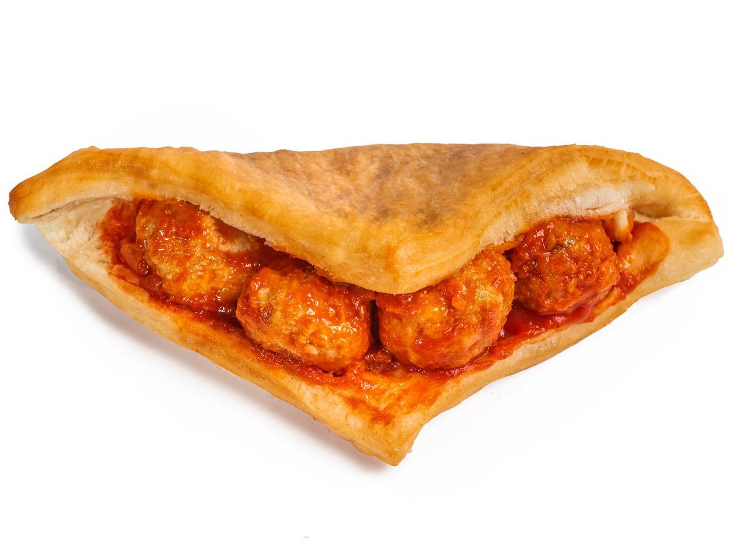 Crescentina con polpette al sugo